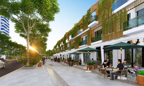 Tuyến Shophouse New City Phố Nối nằm trên trục đại lộ trung tâm đi Hải Dương rộng 69m sẽ là trung tâm giao thương phát triển bậc nhất Phố Nối