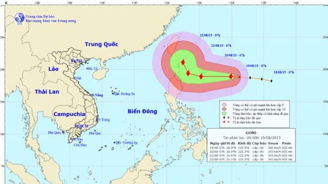 Xuất hiện siêu bão ngoài biển Đông