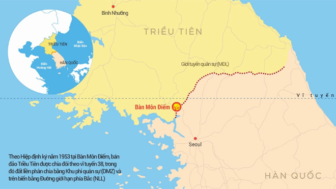 Biên giới không bình yên trên bán đảo Triều Tiên