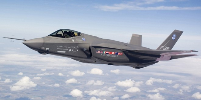 Máy bay chiến đấu F-35 Lightning 2 của Lockheed Martin. Ảnh: Business Korea