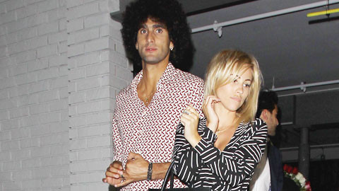 Marouane Fellaini đang hạnh phúc với tình mới Gaelle