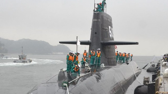 Tàu ngầm lớp Soryu của Nhật Bản. (Nguồn: Kyodo/TTXVN)