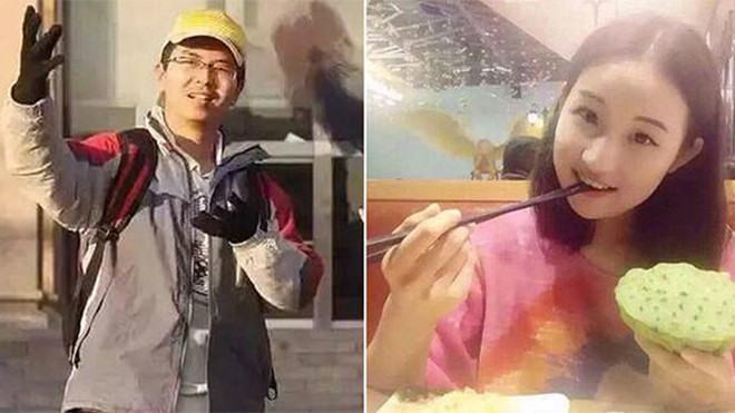 Nghi phạm Lý (phải) và nạn nhân Châu