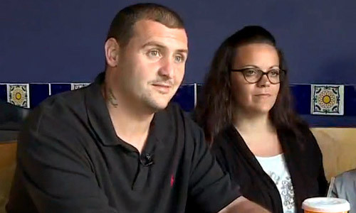 Nicholas Anderson và bạn gái. 