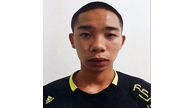 Đoàn Tuấn Khanh tại cơ quan điều tra. Ảnh: Sơn Dương