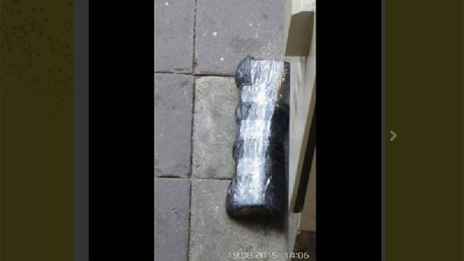 Vật thể khả nghi được phát hiện vào chiều nay (Ảnh: khaosod)