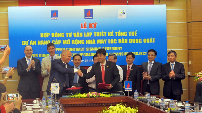 Giá trị của hợp đồng Tư vấn lập thiết kế tổng thể (FEED) Dự án nâng cấp mở rộng Nhà máy lọc dầu Dung Quất tới 25,6 triệu USD
