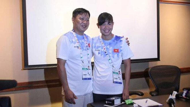 HLV Đặng Anh Tuấn và học trò Nguyễn Thị Ánh Viên