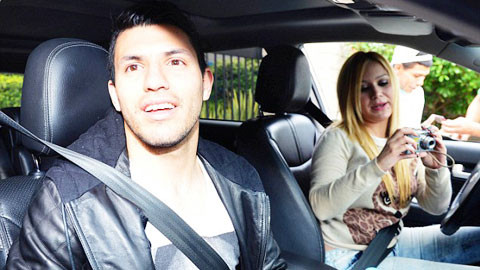 Aguero có nguy cơ bị Karina “đá” sau vụ léng phéng với Roxana (ảnh dưới)