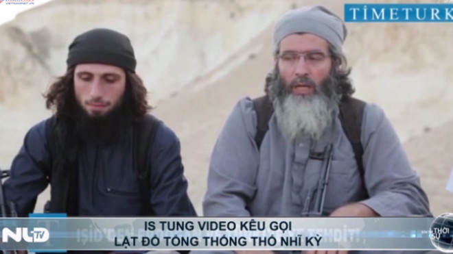 IS tung video kêu gọi lật đổ Tổng thống Thổ Nhĩ Kỳ