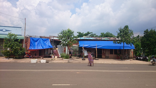 Hiện trường vụ án đang được phong tỏa phục vụ công tác điều tra.