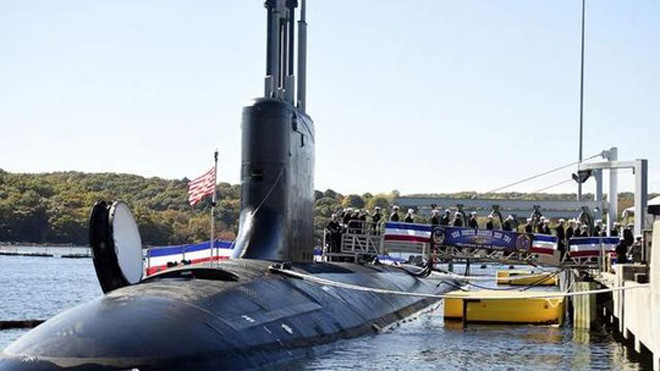 Tàu ngầm tấn công USS North Dakota. Ảnh: AP