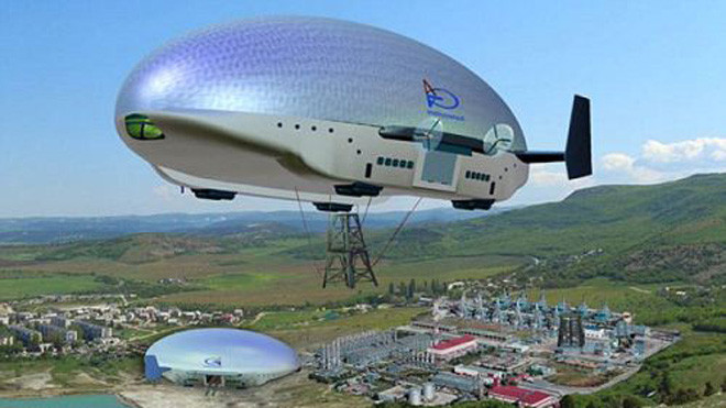Khí cầu Atlant đang được nghiên cứu chế tạo (Ảnh: Daily Mail)