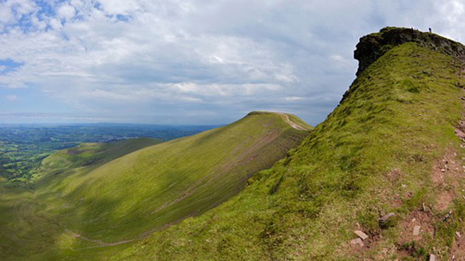 Vùng núi Brecon Beacons nơi xảy ra sự vụ.