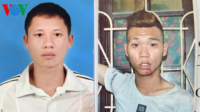 Dũng và Dương tại cơ quan điều tra