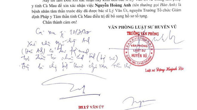 Bác sĩ Út đã xác nhận bệnh cho Hào Anh. Ảnh: Việt Tường.