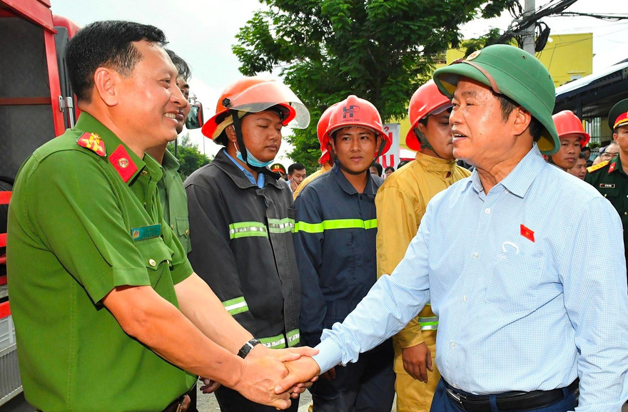 Đoàn giám sát, kiểm tra công tác sẵn sàng ứng phó sự cố của công an TPHCM và lực lượng Cảnh sát Phòng cháy chữa cháy