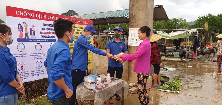559 đội hình thanh niên tình nguyện tham gia các hoạt động phòng chống Covid-19