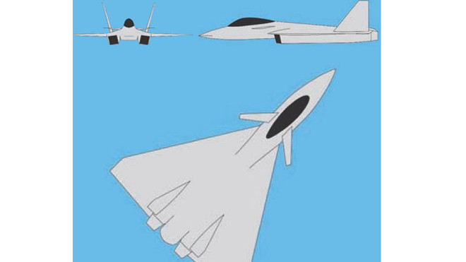 Hình ảnh được cho là bản nháp của tiêm kích LMFS. Ảnh: Livejournal.