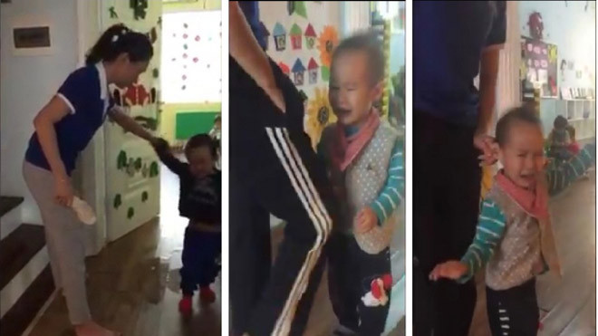 Trẻ bị giáo viên bạo hành được cắt từ cip. 