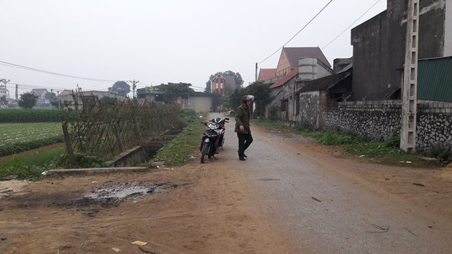 Hiện trường vụ việc.