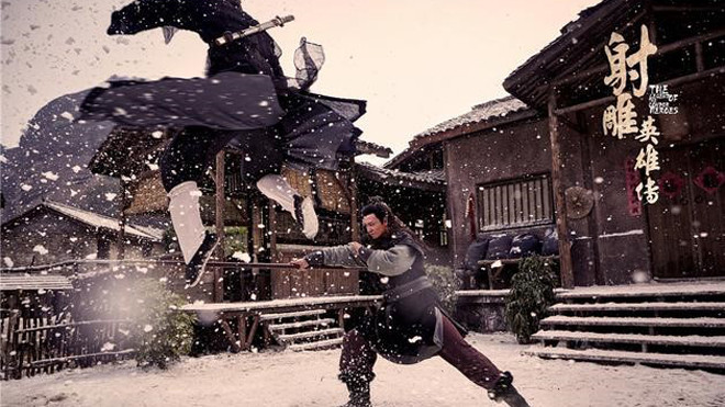 Hạn chế thế thân, cảnh quay đẹp mắt, trung thành nguyên tác nhưng Tân anh hùng xạ điêu lại có tỷ lệ người xem rất thấp. Ảnh: Sina.