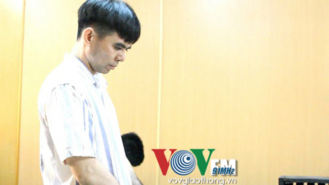 Bị cáo Hải tại phiên tòa.