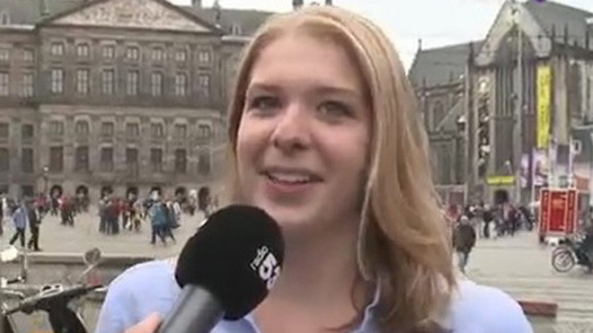 Nữ sinh Sabine trước khi thực hiện thử thách 