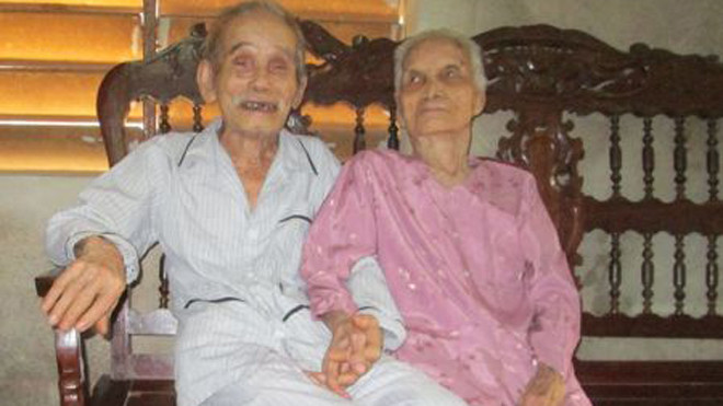 Hiện cụ Triêm và cụ Cháu đang sống với các con trai ở thị xã Quảng Trị 