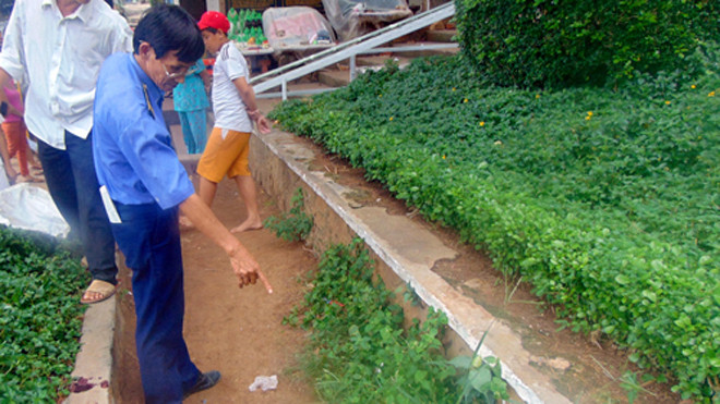 Nơi người vợ cầm dao đâm chết chồng. Ảnh: Ngọc Giang.