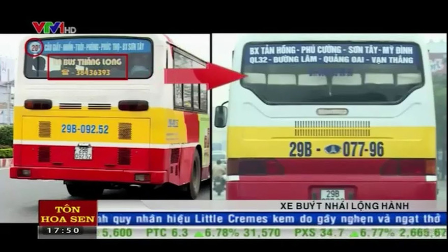 Xe buýt nhái ngang nhiên hoạt động giữa Thủ đô