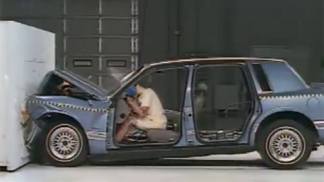 Va đập trong trường hợp không đeo dây an toàn. Ảnh từ video.