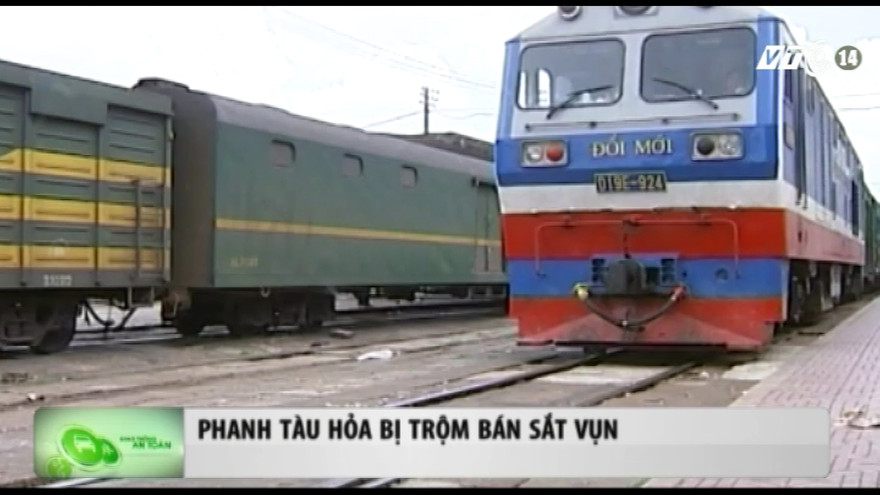 Rùng mình vụ trộm phanh tàu hỏa để bán sắt vụn