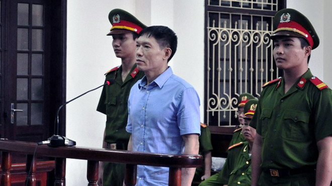 Bị cáo Dương Tự Trọng tại tòa