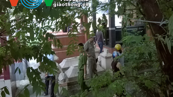 Khu mộ nơi phát hiện xác nạn nhân 