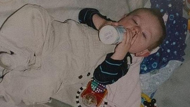 Cậu bé Junior hồi nhỏ. Ảnh: News.com.au