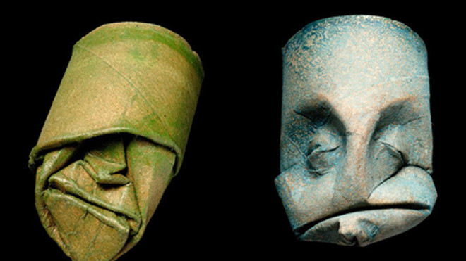 Ấn tượng với những khuôn mặt tạo hình từ... lõi giấy