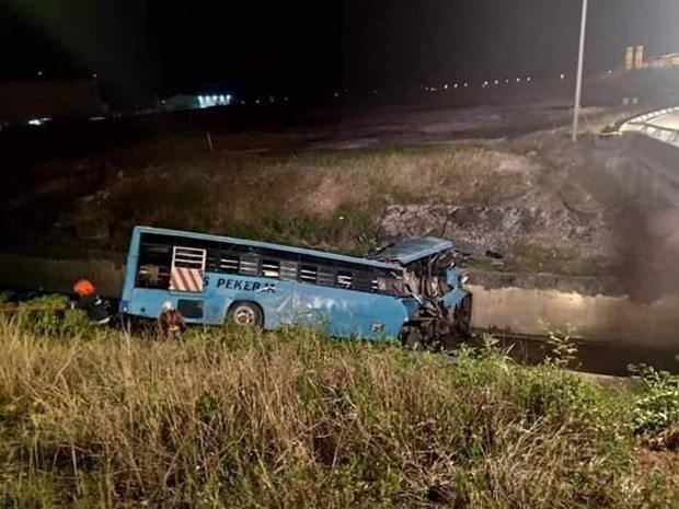 Hiện trường vụ tai nạn. (Nguồn: malaymail.com)