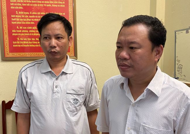 Lê Xuân Dương (trái) và Lê Minh Thương