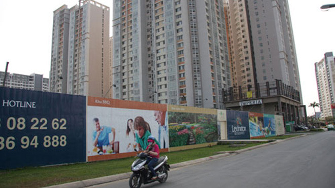 Thị trường bất động sản đang có dấu hiệu khởi sắc khi tồn kho giảm, tín dụng tăng - Ảnh: Đình Sơn 