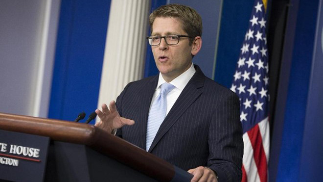 Người phát ngôn Nhà Trắng Jay Carney lên tiếng về tình hình Biển Đông (Nguồn: AP) 