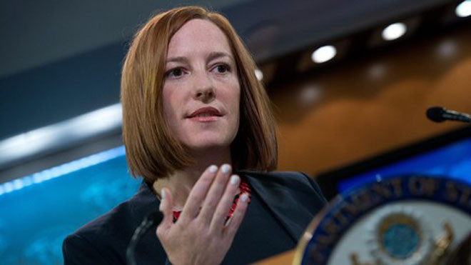Người phát ngôn Bộ Ngoại giao Mỹ Jen Psaki. Ảnh: ABC News