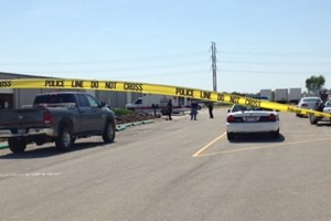 Hiện trường vụ xả súng 