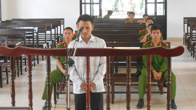 Bị cáo Dương Duy tại phiên tòa.