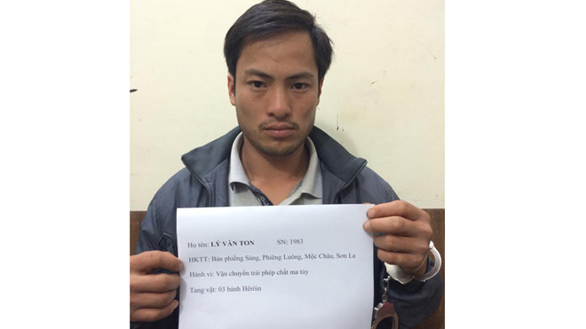 Đối tượng Lý Văn Ton tại cơ quan điều tra