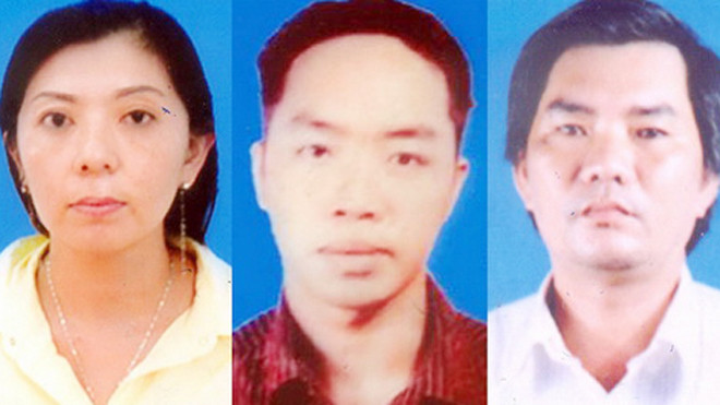 Vợ chồng Kim - Hiếu và Tâm (phải). Ảnh: Đ.X.