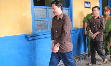 Bị cáo Hội sau phiên tòa. 