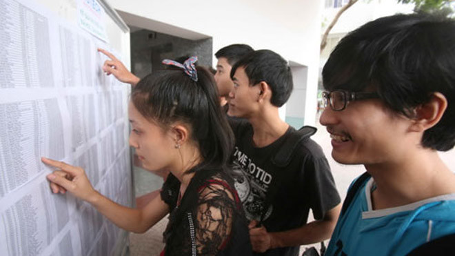 Năm nay các tiêu chí đảm bảo chất lượng đầu vào thay thế “điểm sàn” - Ảnh: Đào Ngọc Thạch (Thanh Niên)