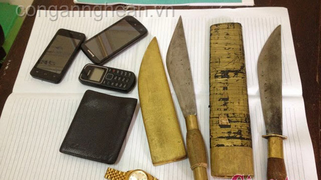 Một số tang vật thu giữ trong chuyên án 414C