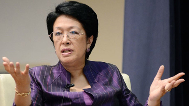 "Không thể tin được Trung Quốc. Họ vu cáo thô thiển coi thường dư luận quốc tế", nguyên Phó Chủ nhiệm Ủy ban Đối ngoại Quốc hội Tôn Nữ Thị Ninh khẳng định. Ảnh: Asiantrendsmonitoring.